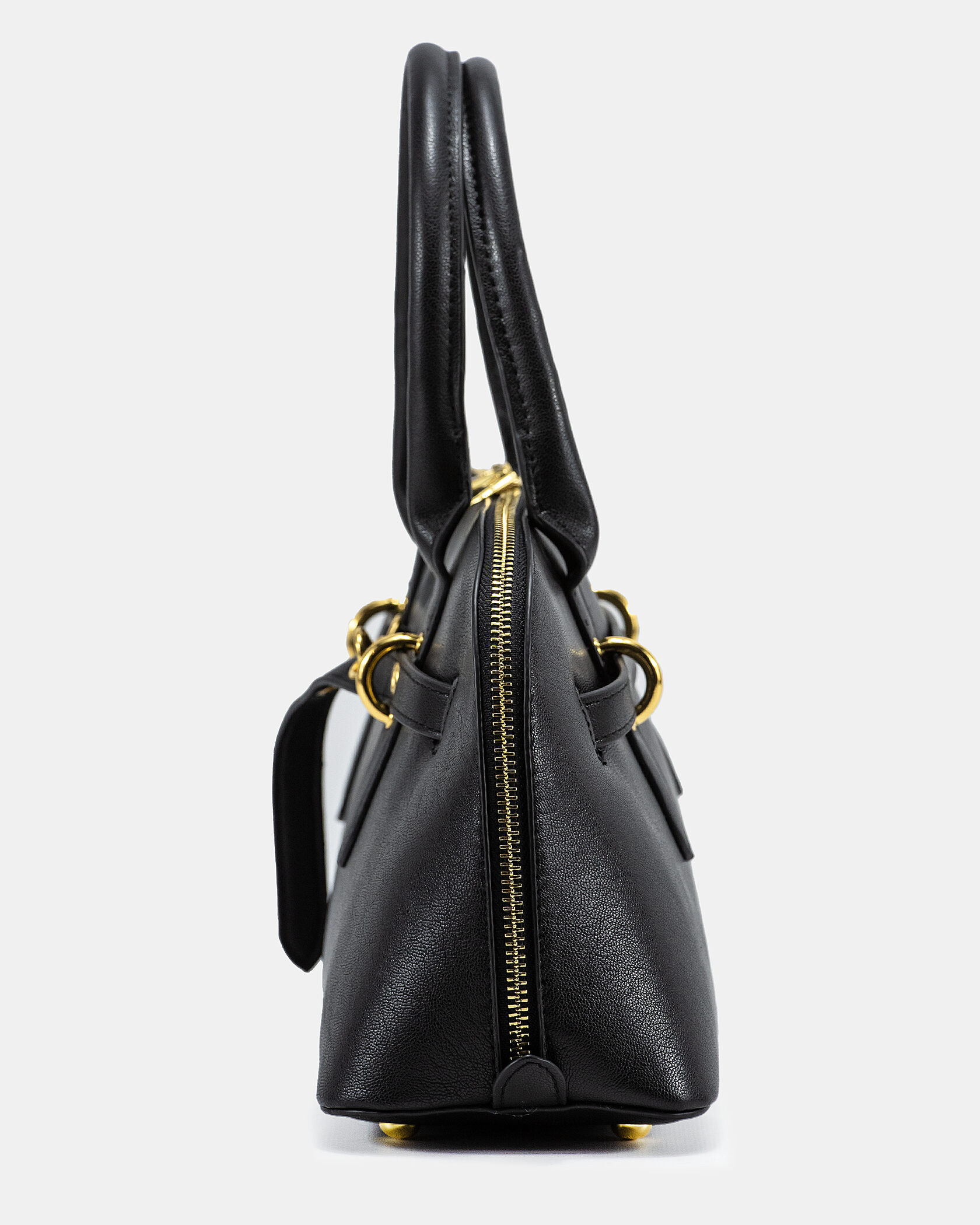 Miu Miu Classic Leather Bowler Bag Black - 9