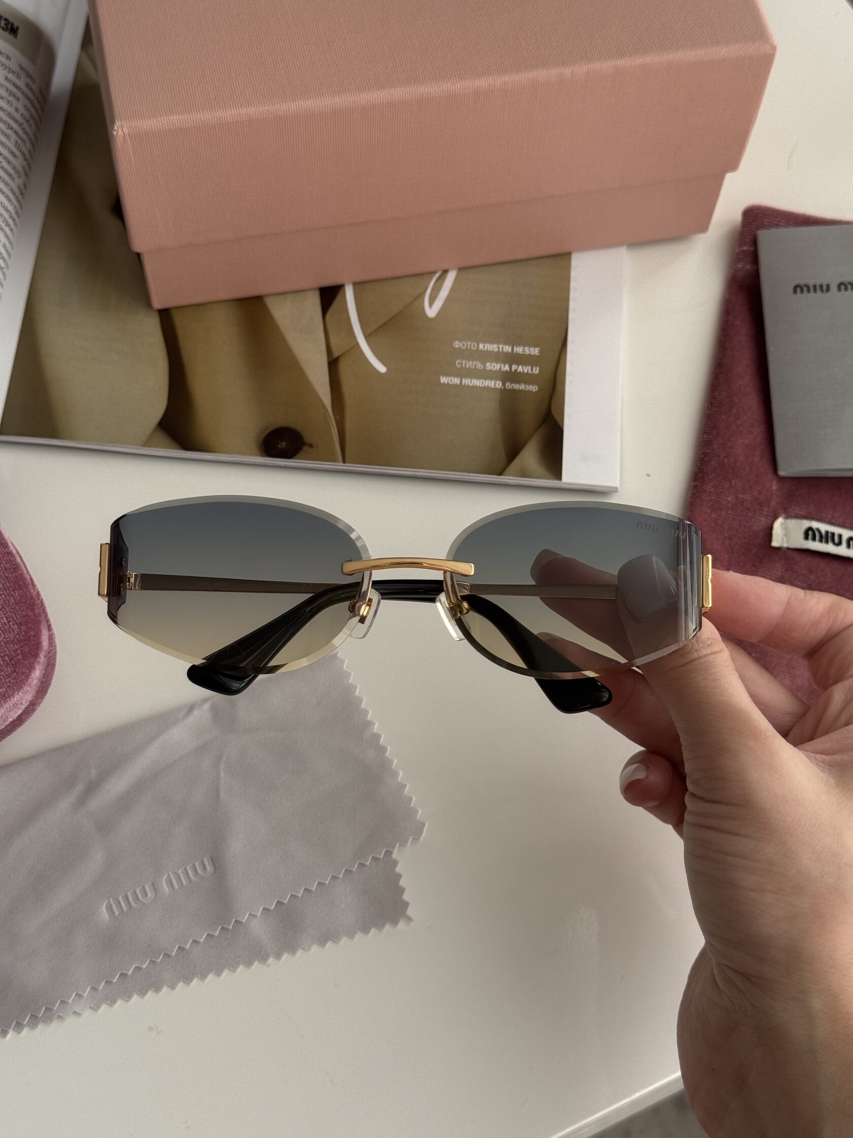 Miu Miu Green/Gold MU 8065 ZVF-101 - 3