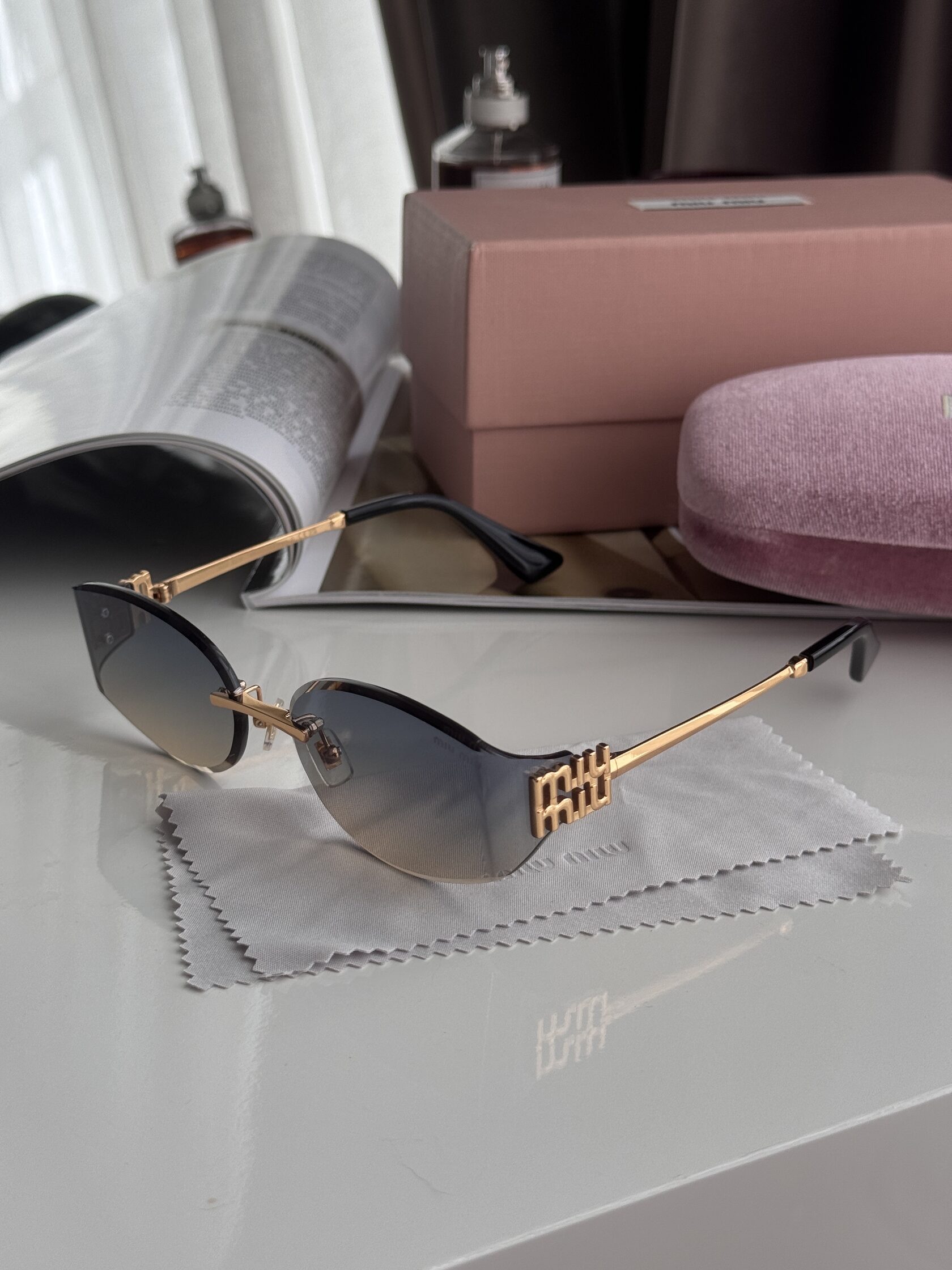 Miu Miu Green/Gold MU 8065 ZVF-101 - 4