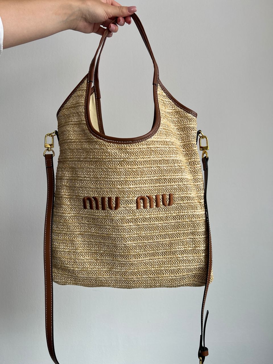 Miu Miu Ivy Straw Bag - 2