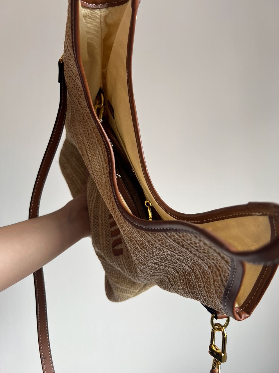 Miu Miu Ivy Straw Bag - 8