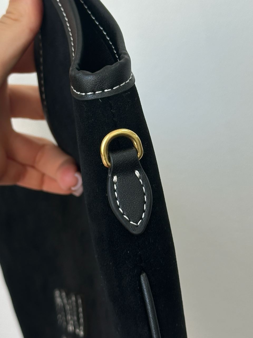 Miu Miu Ivy Suede Bag Black - 8