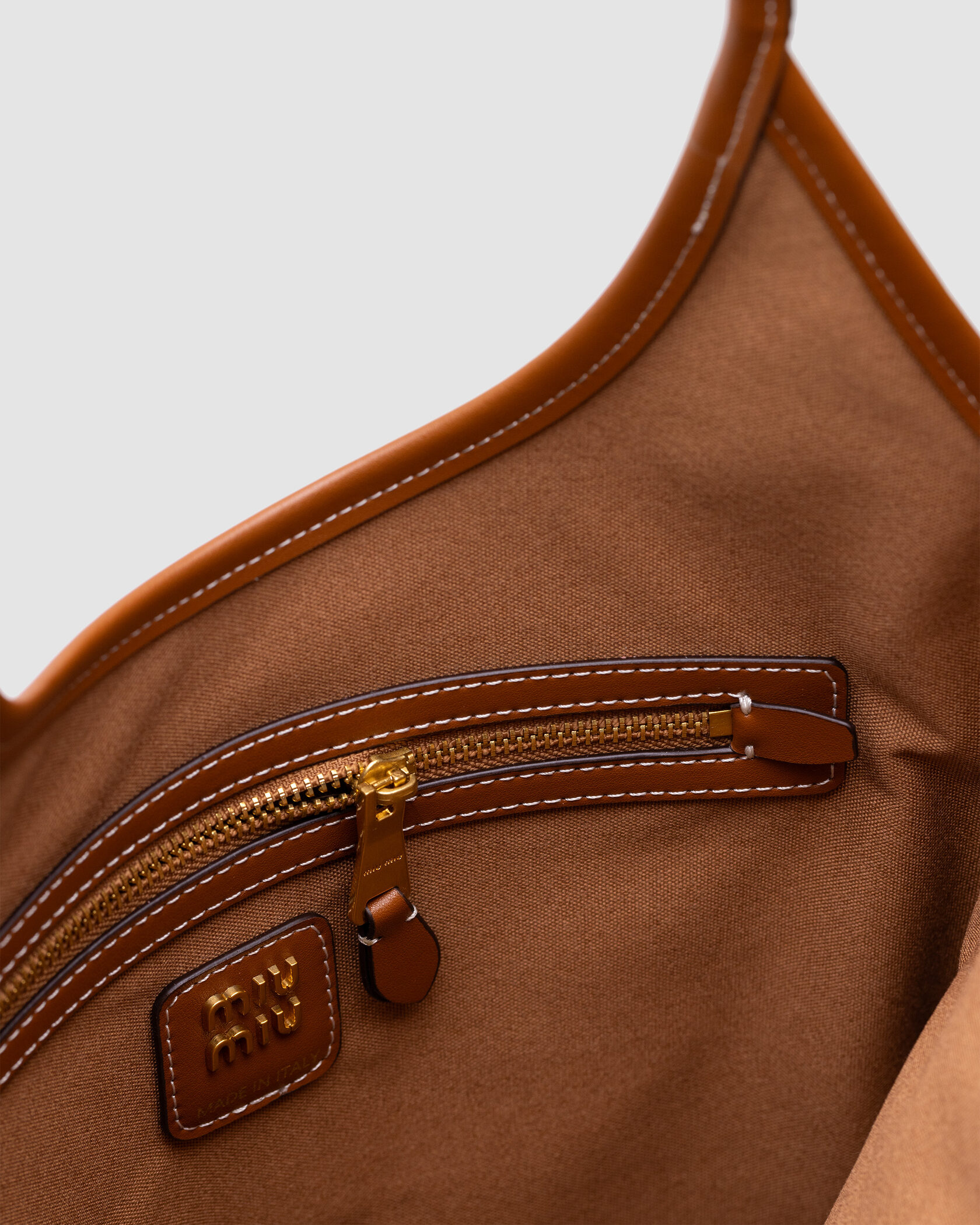 Miu Miu Ivy Suede Bag Brown - 10