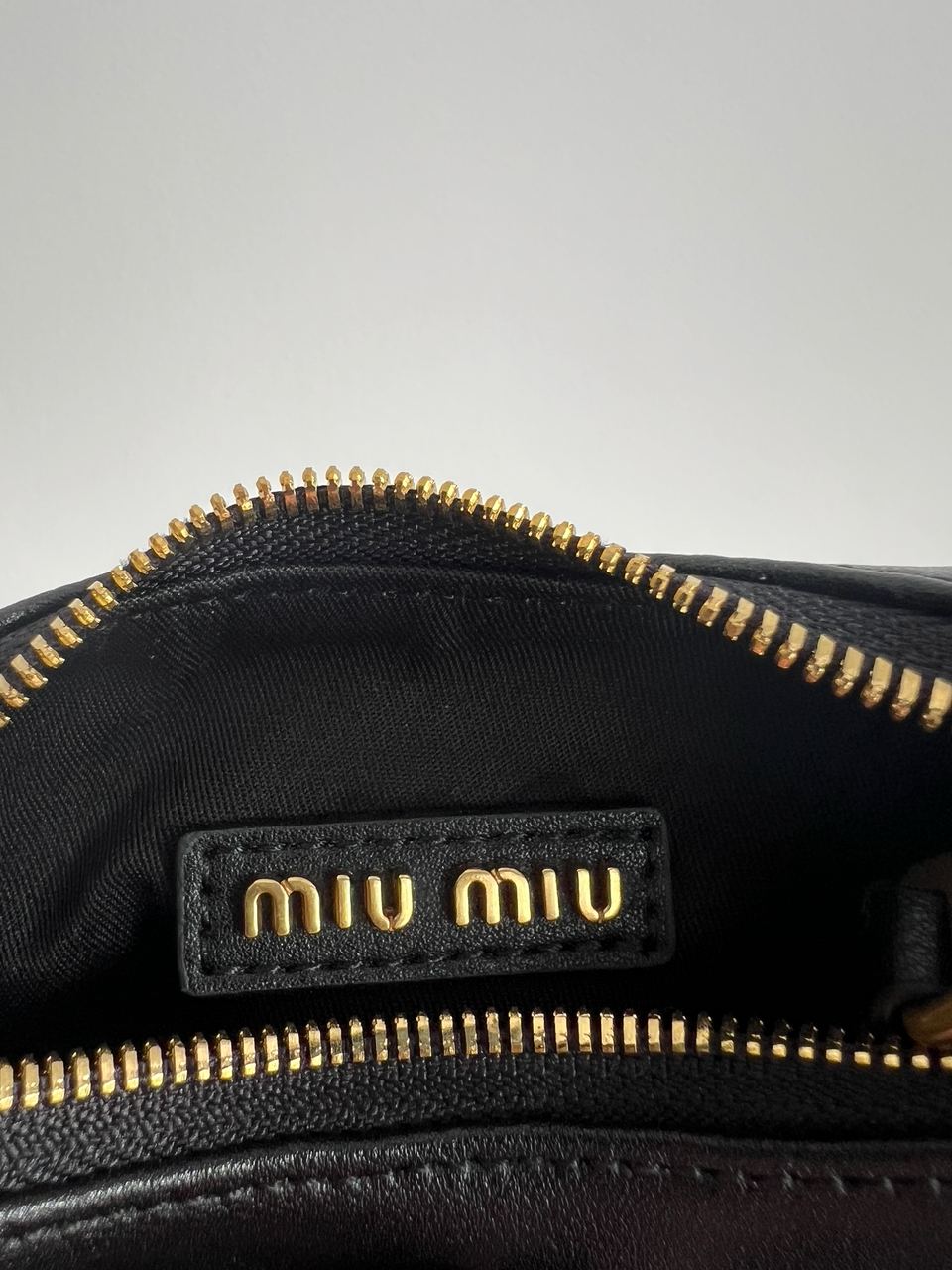 Miu Miu Leather Hobo Bag Black - 10