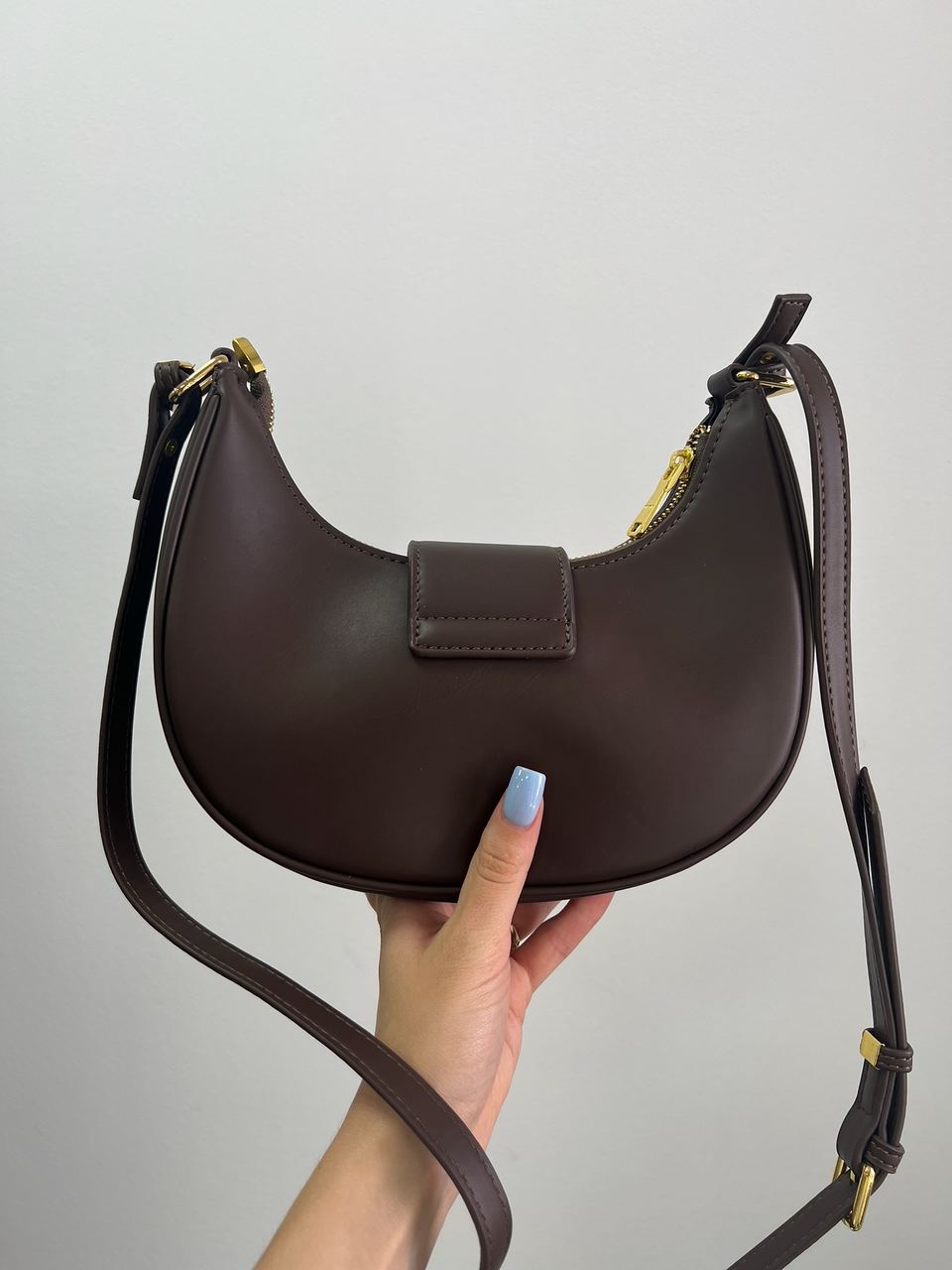 Miu Miu Leather Hobo Bag Brown - 9