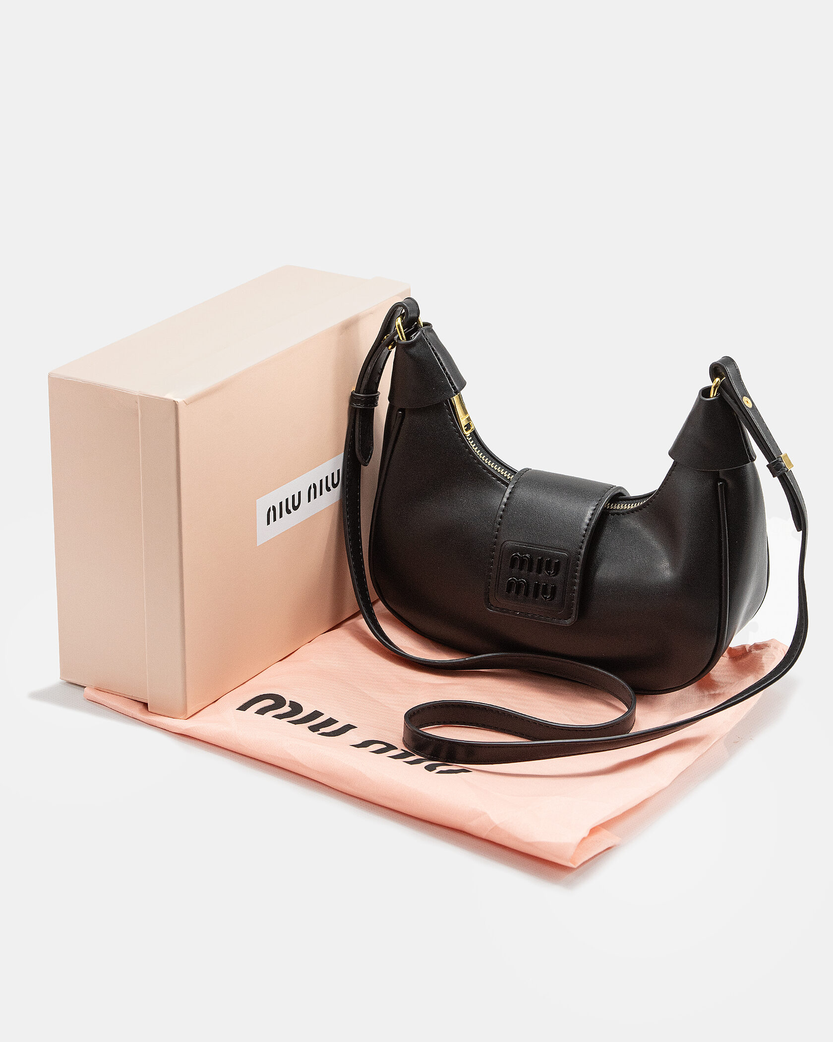 Miu Miu Leather Hobo Bag - 2