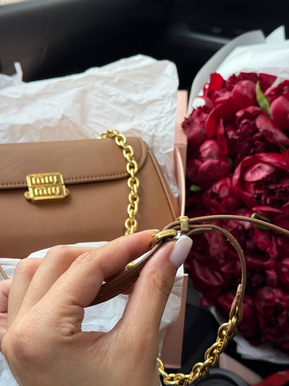 Miu Miu Leather Shoulder Bag - 8