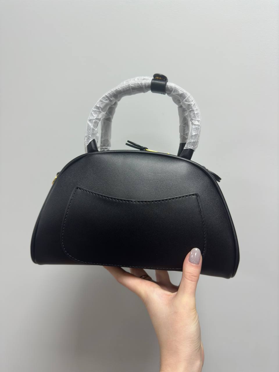 Miu Miu Leather Top-Handle Bag Black - 5