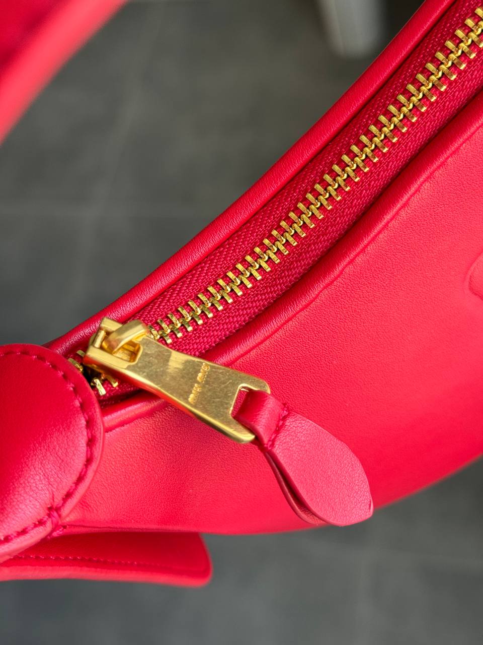 Miu Miu Leather Top-handle Bag In Red - 6