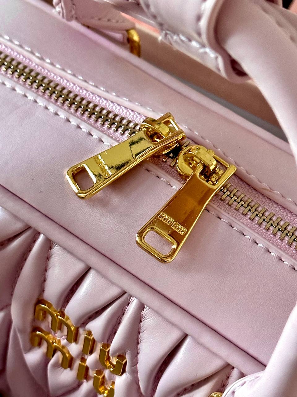 Miu Miu Matelassé Nappa Leather Mini-bag Orchid Pink - 6