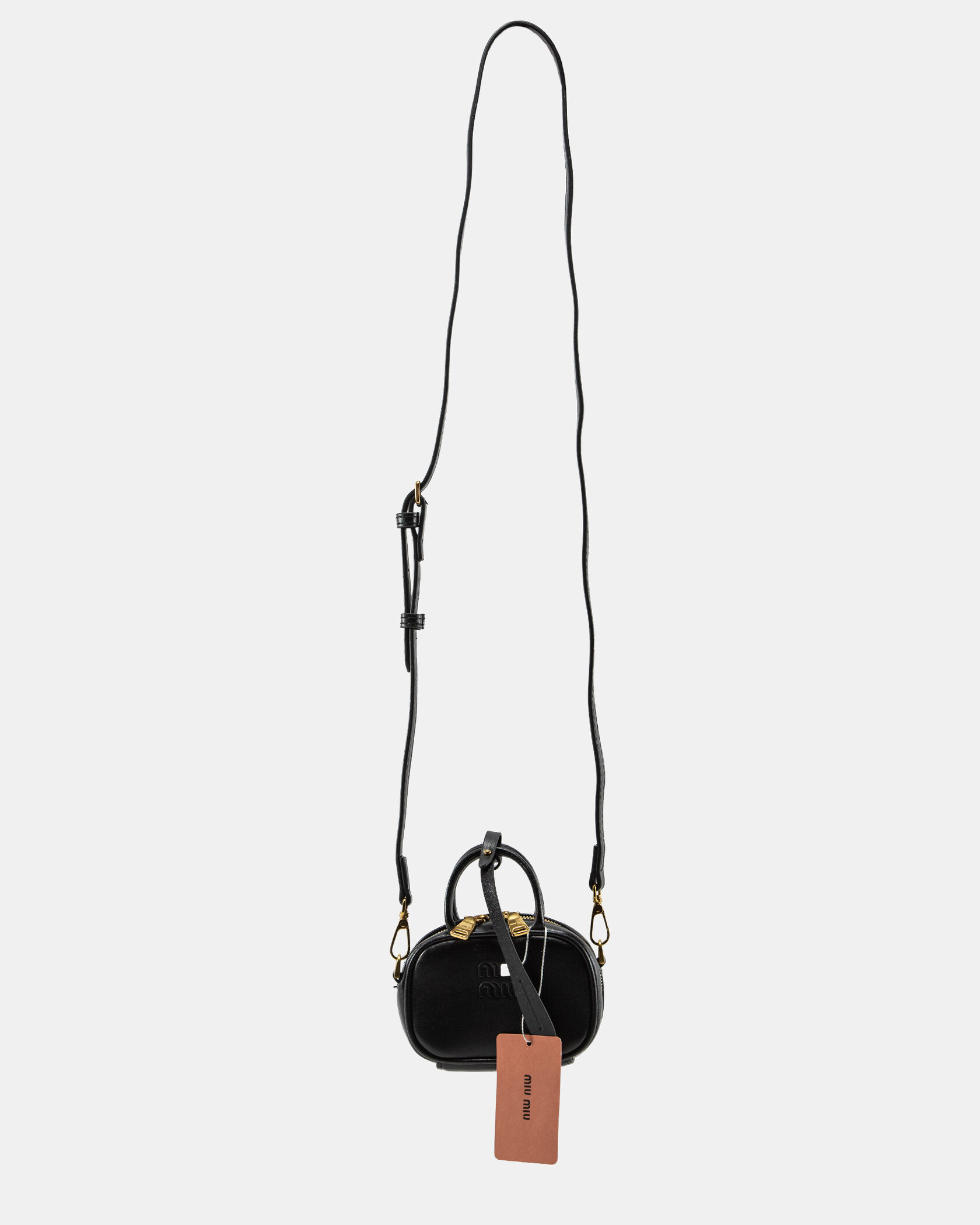 Miu Miu Micro Arcadie Bag in Black Leather - 4
