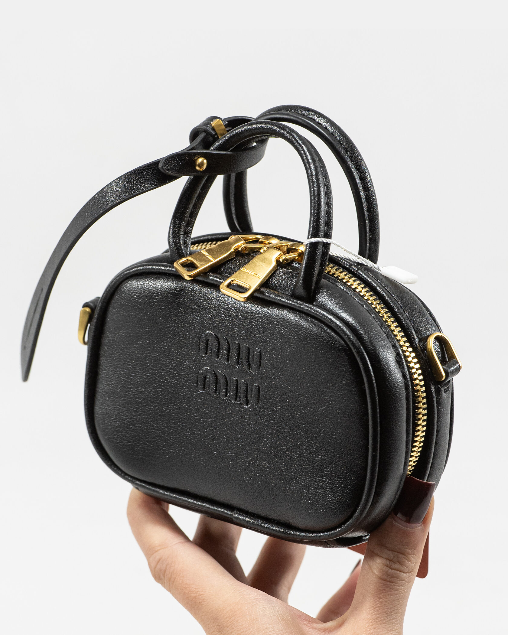 Miu Miu Micro Arcadie Bag in Black Leather - 6