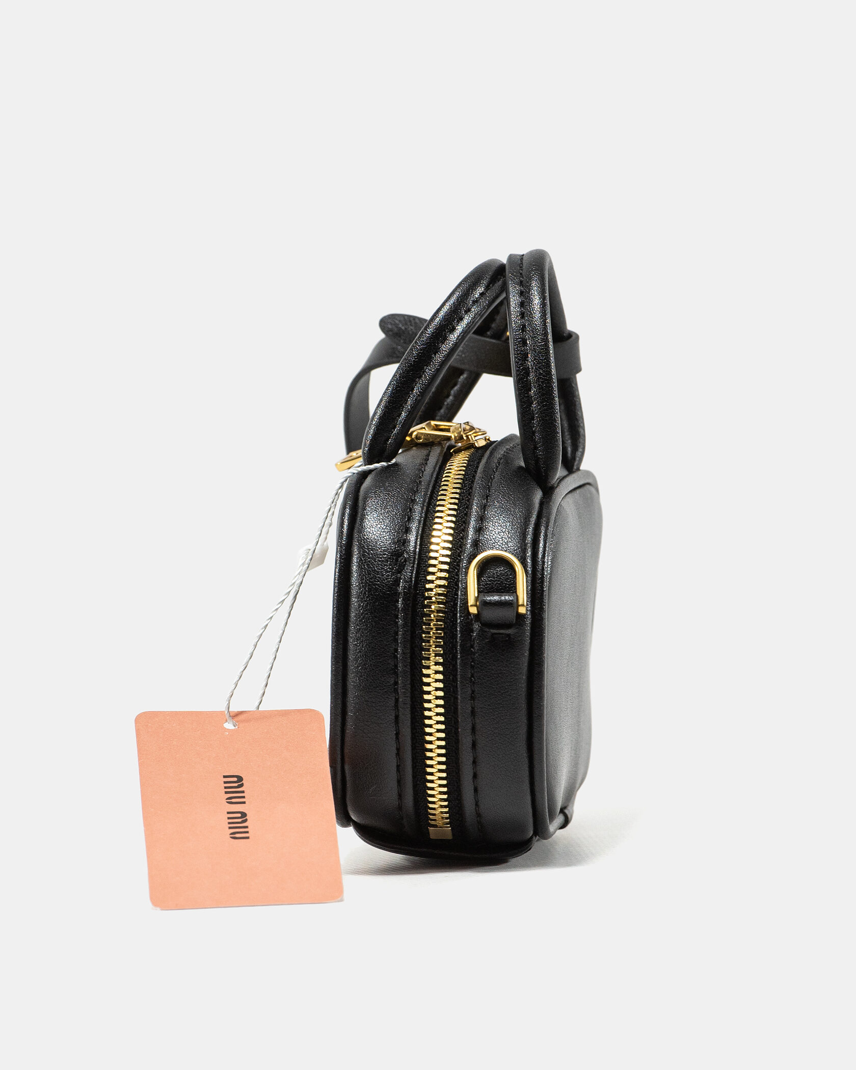 Miu Miu Micro Arcadie Bag in Black Leather - 7