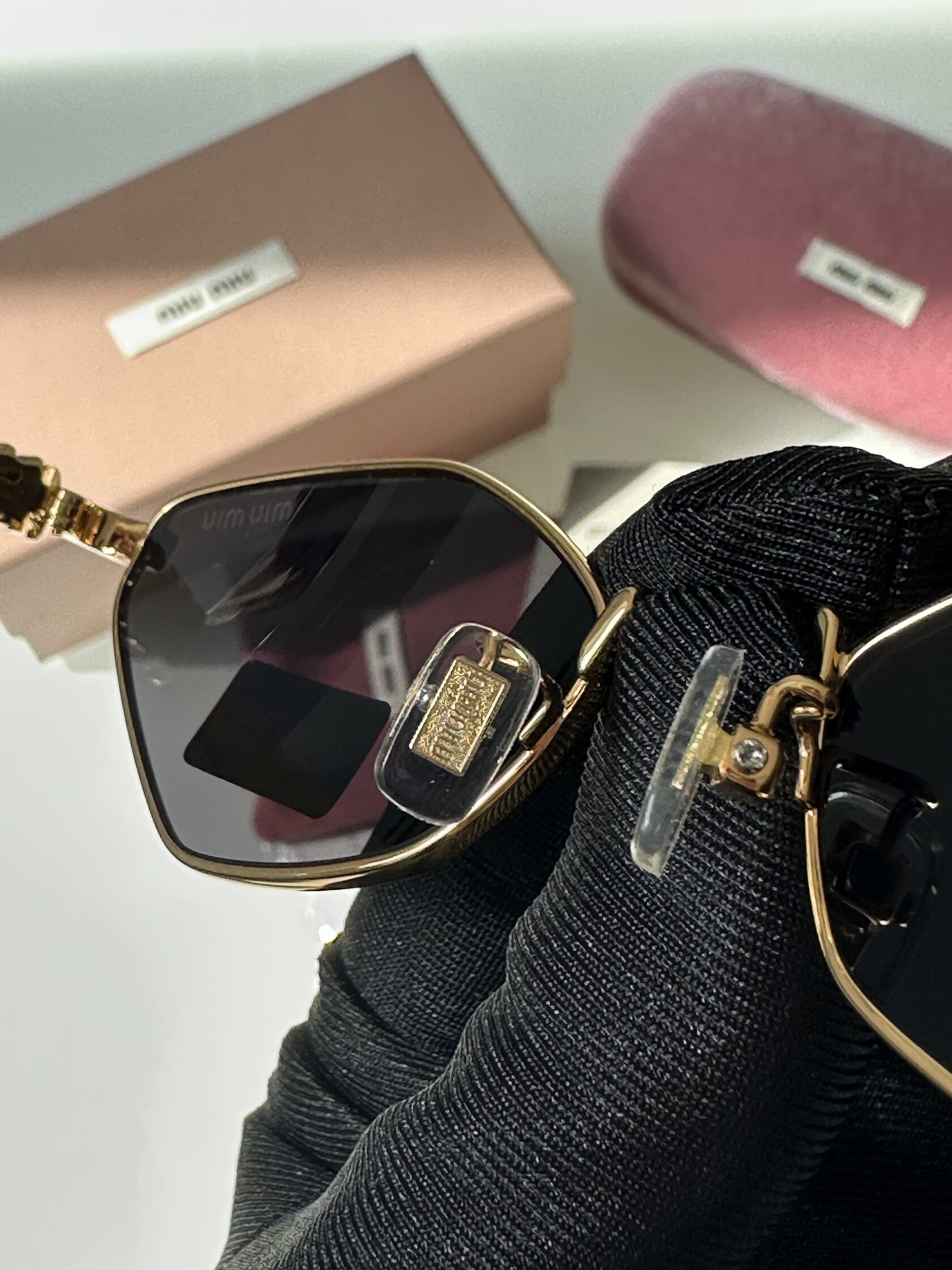 Miu Miu MU56Z 5AK-061 Black/Gold - 13