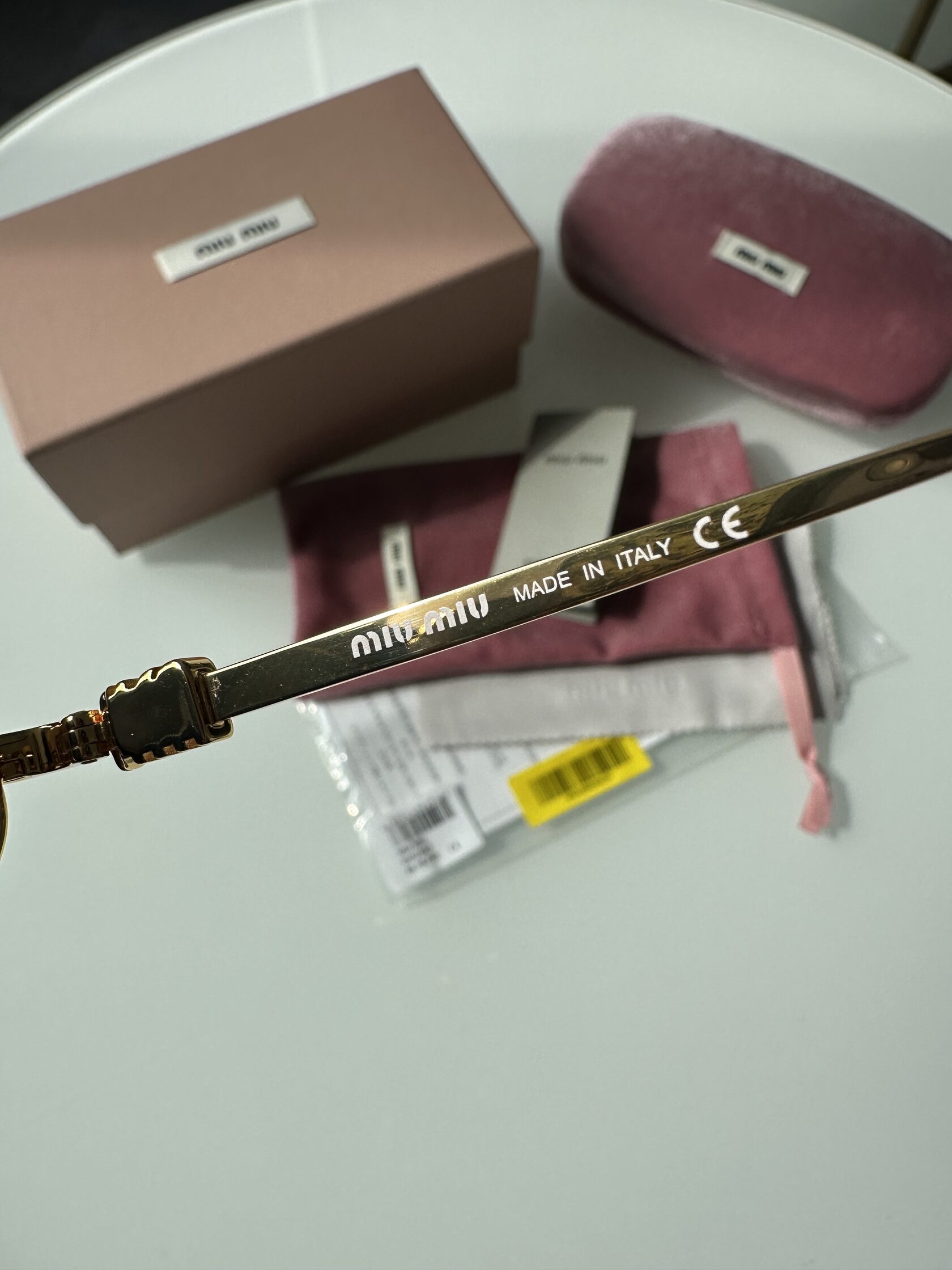 Miu Miu MU56Z 5AK-061 Black/Gold - 16