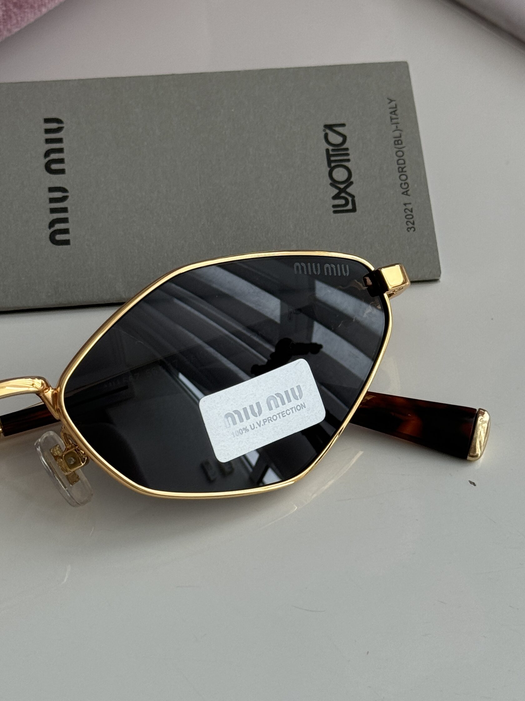 Miu Miu MU56Z 5AK-061 Black/Gold - 8