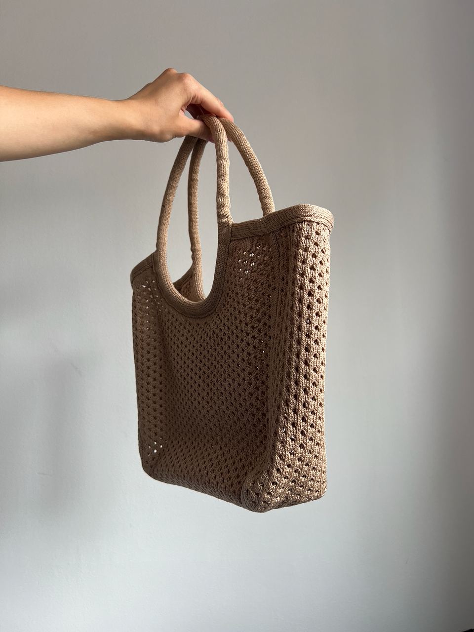 Miu Miu Raffia And Linen Tote Bag Beige - 5