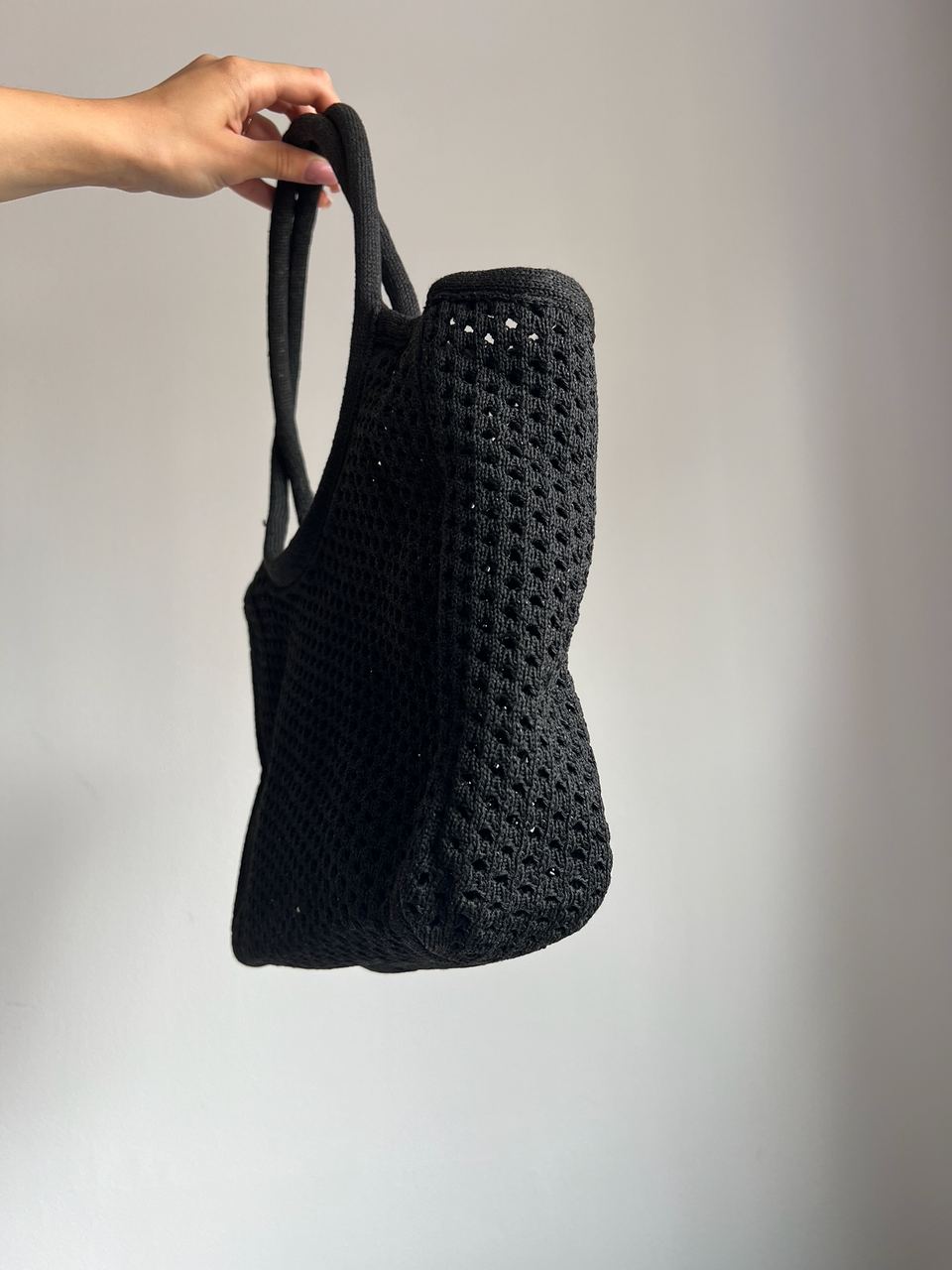Miu Miu Raffia And Linen Tote Bag Black - 5