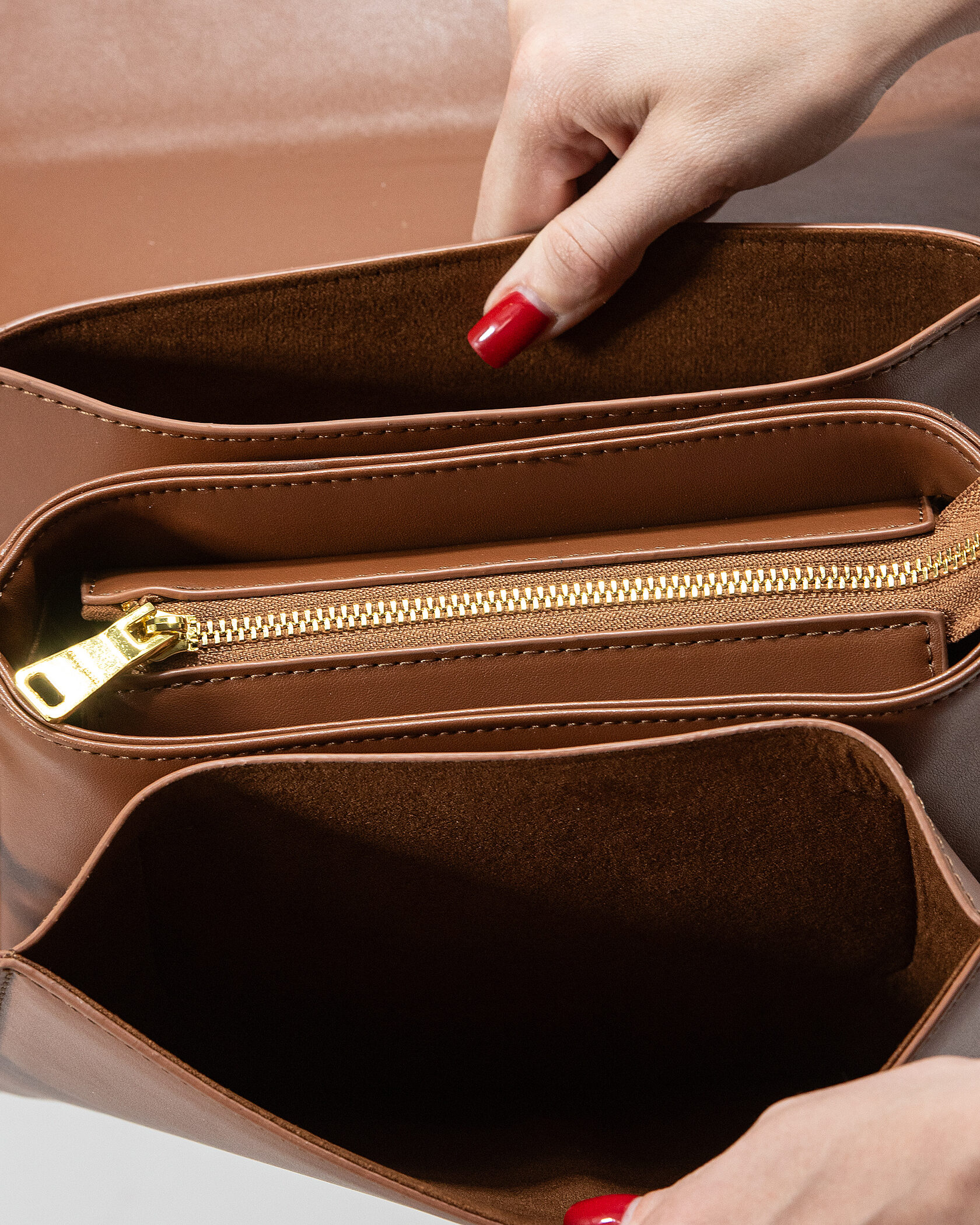 Miu Miu Shoulder Leather Bag Brown - 16