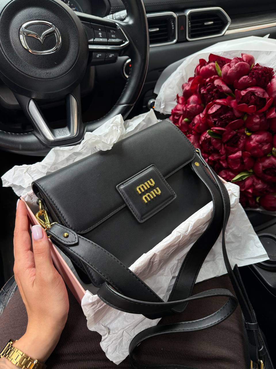 Miu Miu Shoulder Leather Bag - 2
