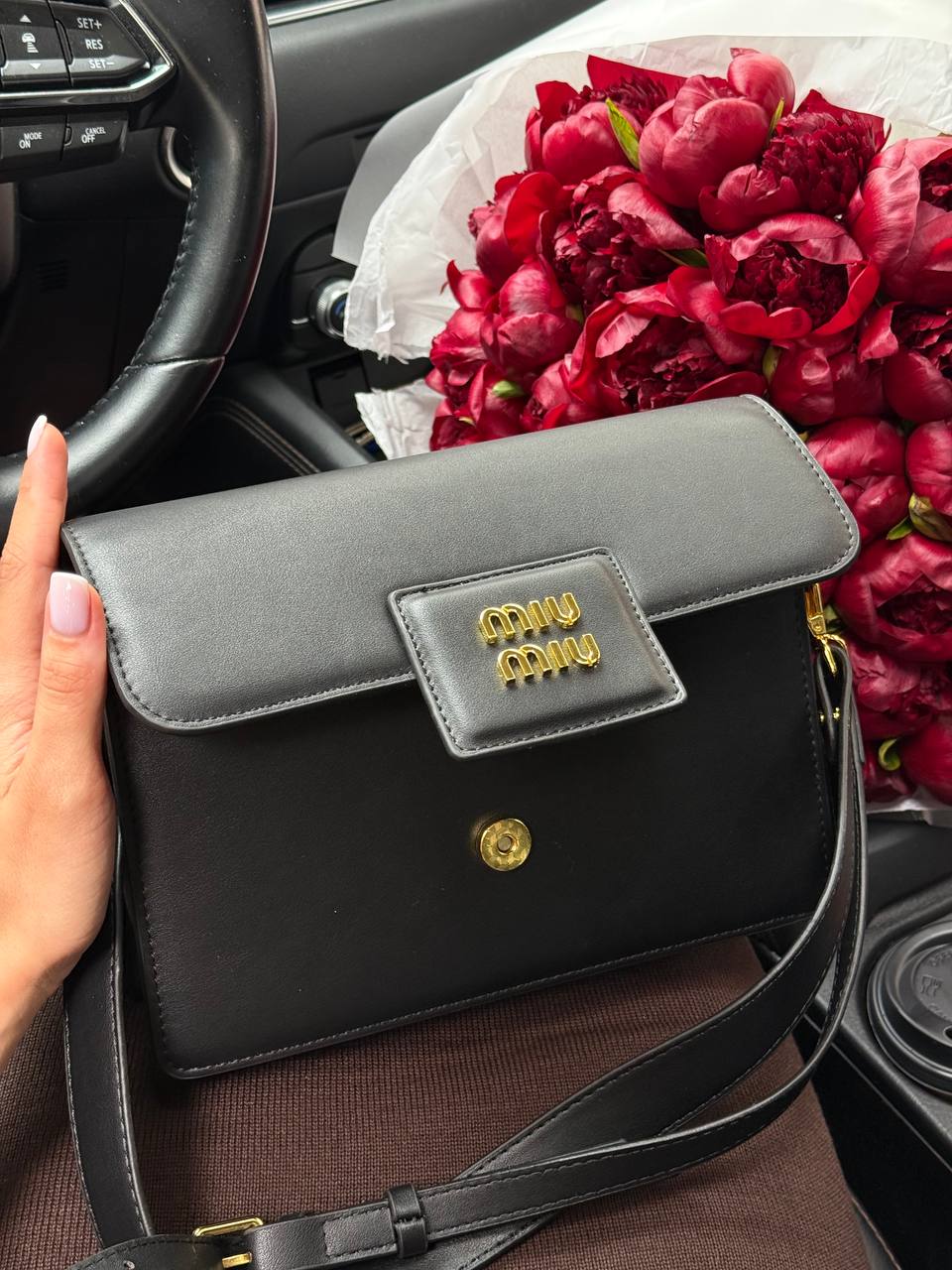 Miu Miu Shoulder Leather Bag - 9