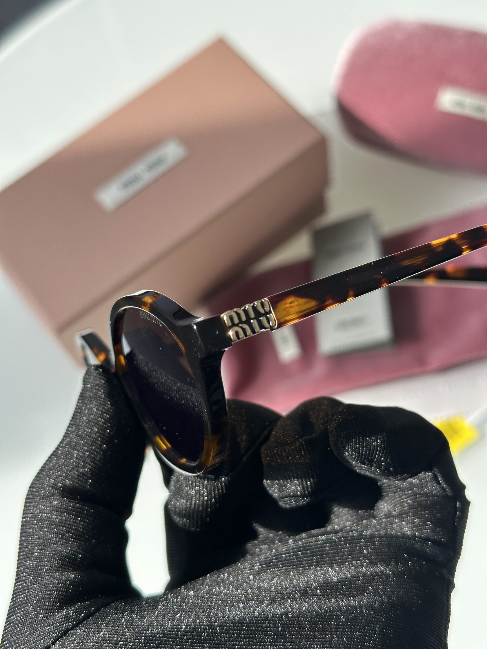 Miu Miu SMU04Z VAU-02N Leo/Brown - 12