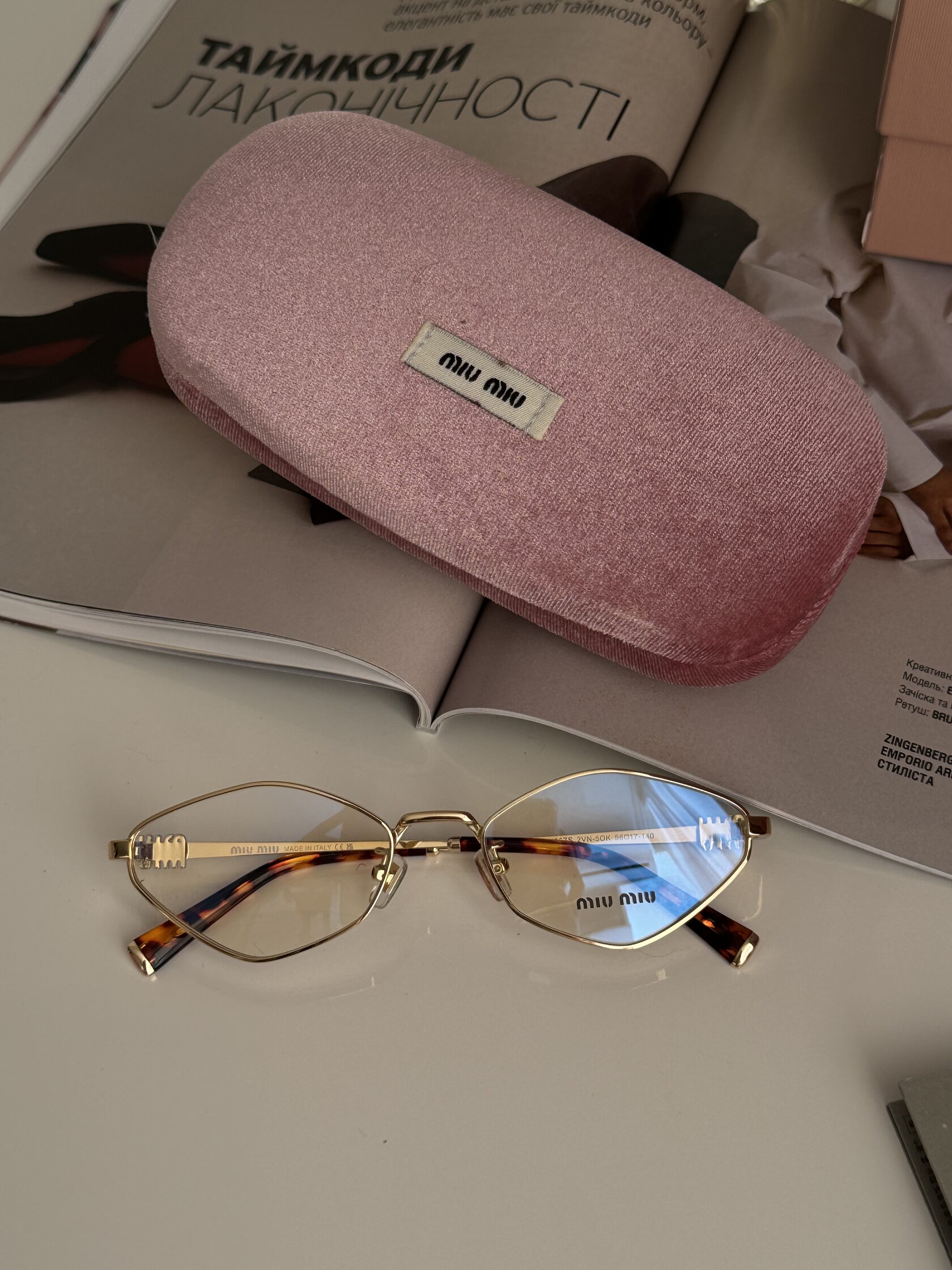 Miu Miu SMU56ZS 2VN-50K Gold - 2