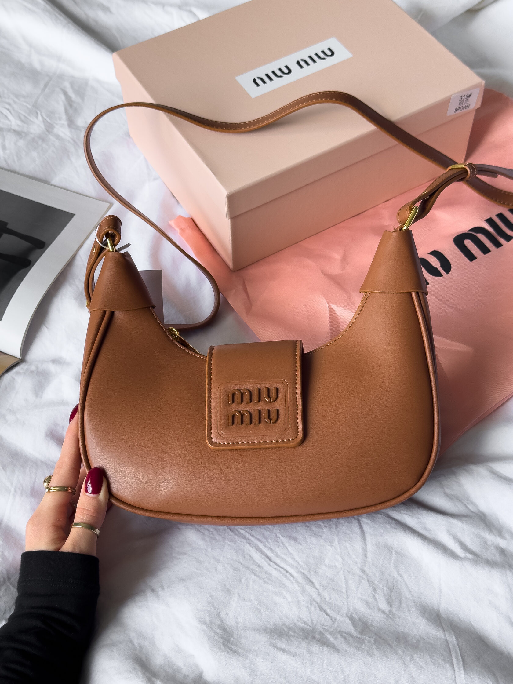 Miu Miu Wander Matelassé Nappa Leather Hobo Bag - 3