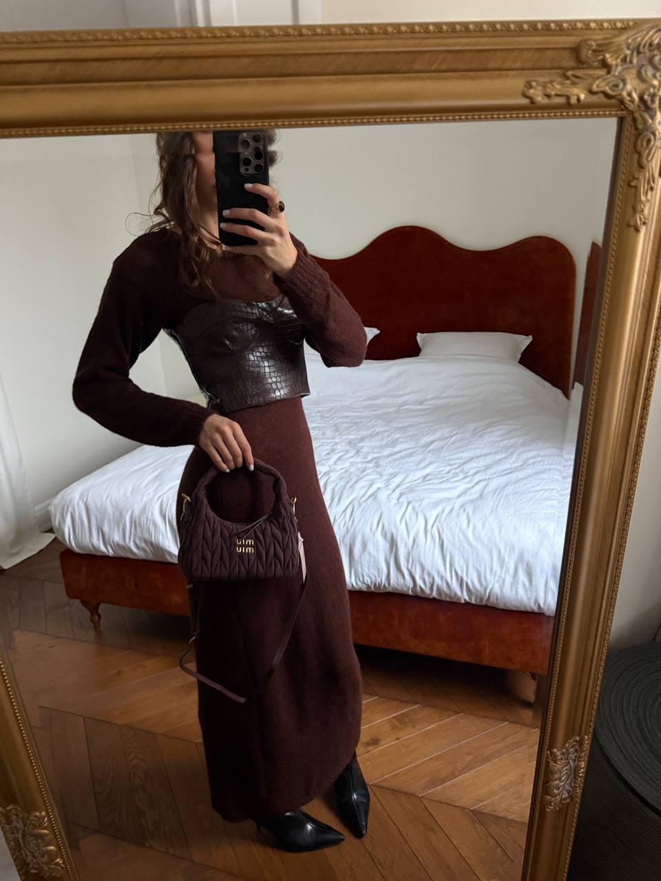 Miu Miu Wander Small matelassé suede shoulder bag - 3