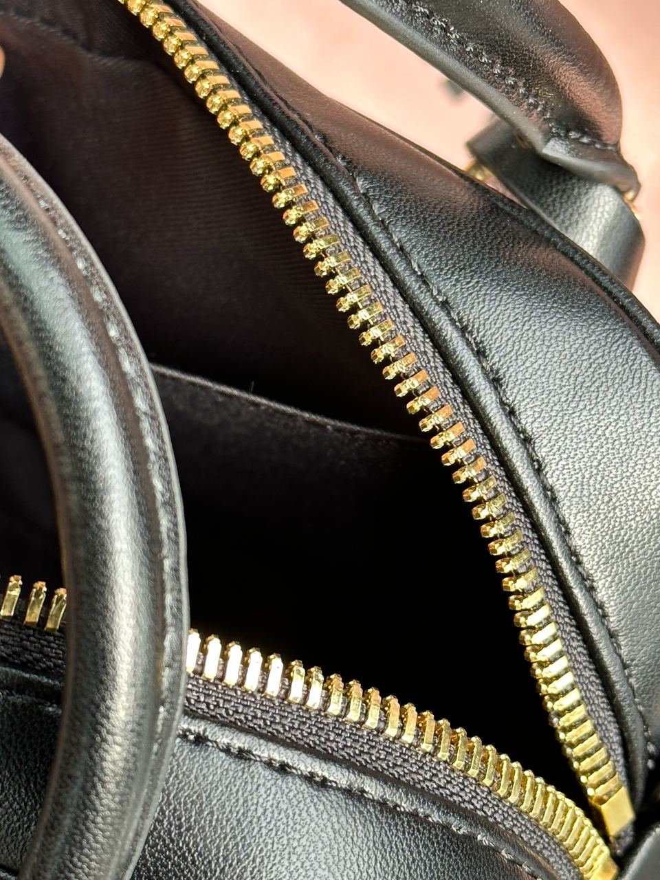 MiuMiu Arcadie Matelass? Nappa Leather Bag Black - 34