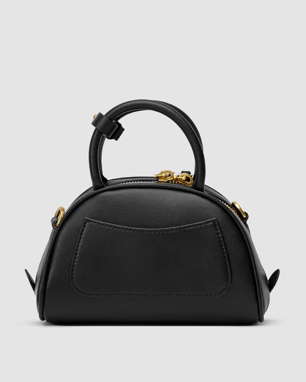 MiuMiu Leather Top-Handle Bag Black - 12