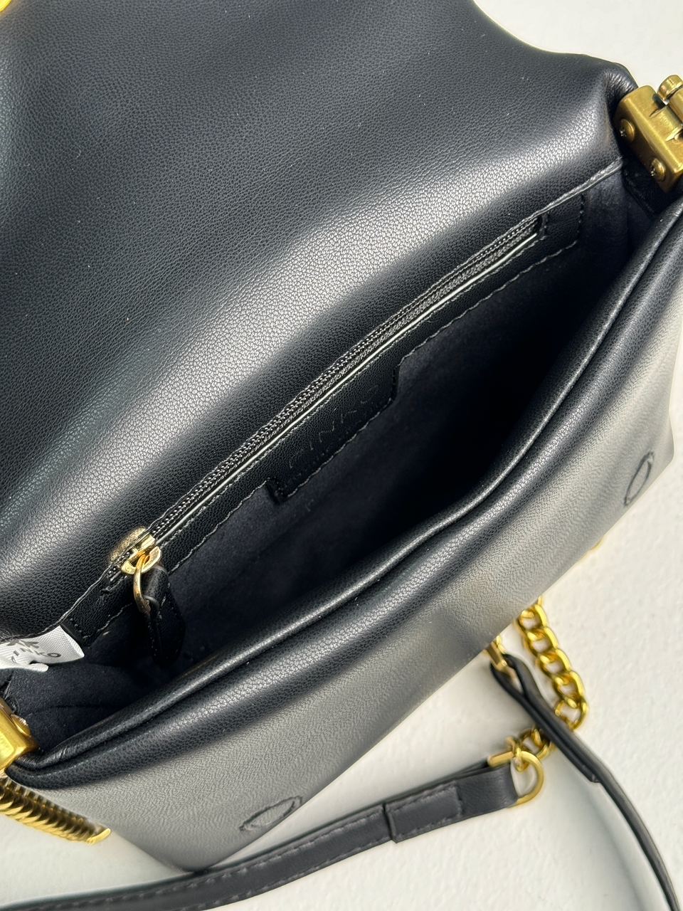 Pinko Baby Love Bag Click Puff in Nappa Black Leather - 23