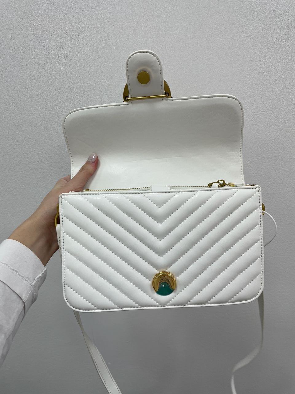 Pinko Classic Love Bag Bell Simply White - 14