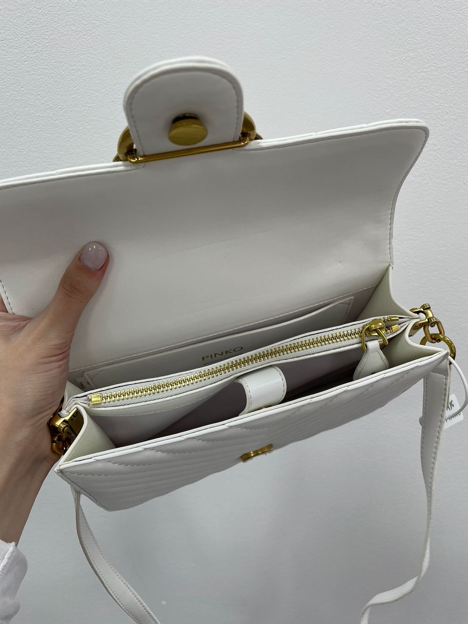 Pinko Classic Love Bag Bell Simply White - 16