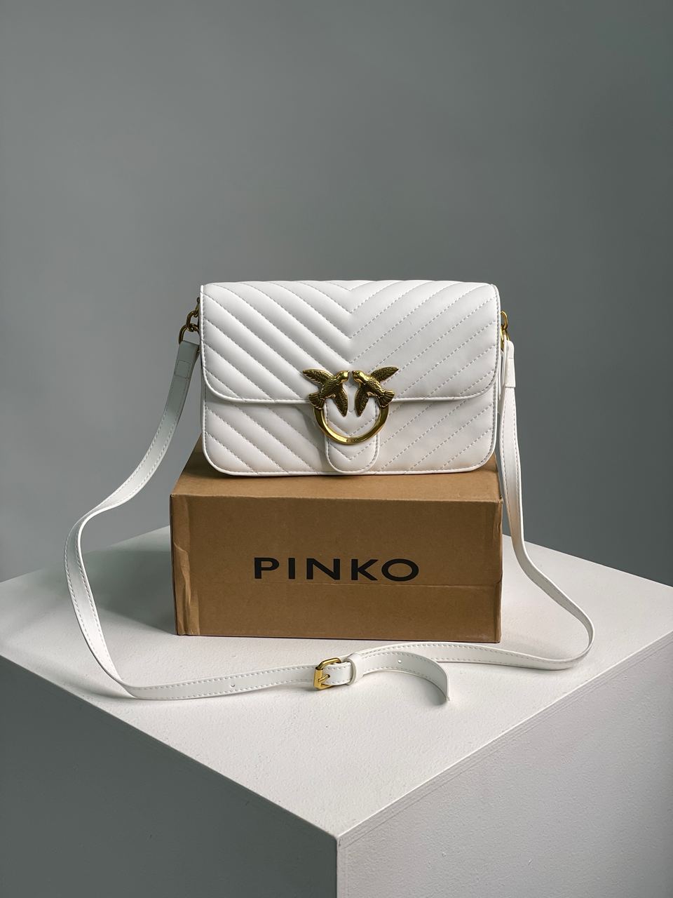 Pinko Classic Love Bag Bell Simply White - 4