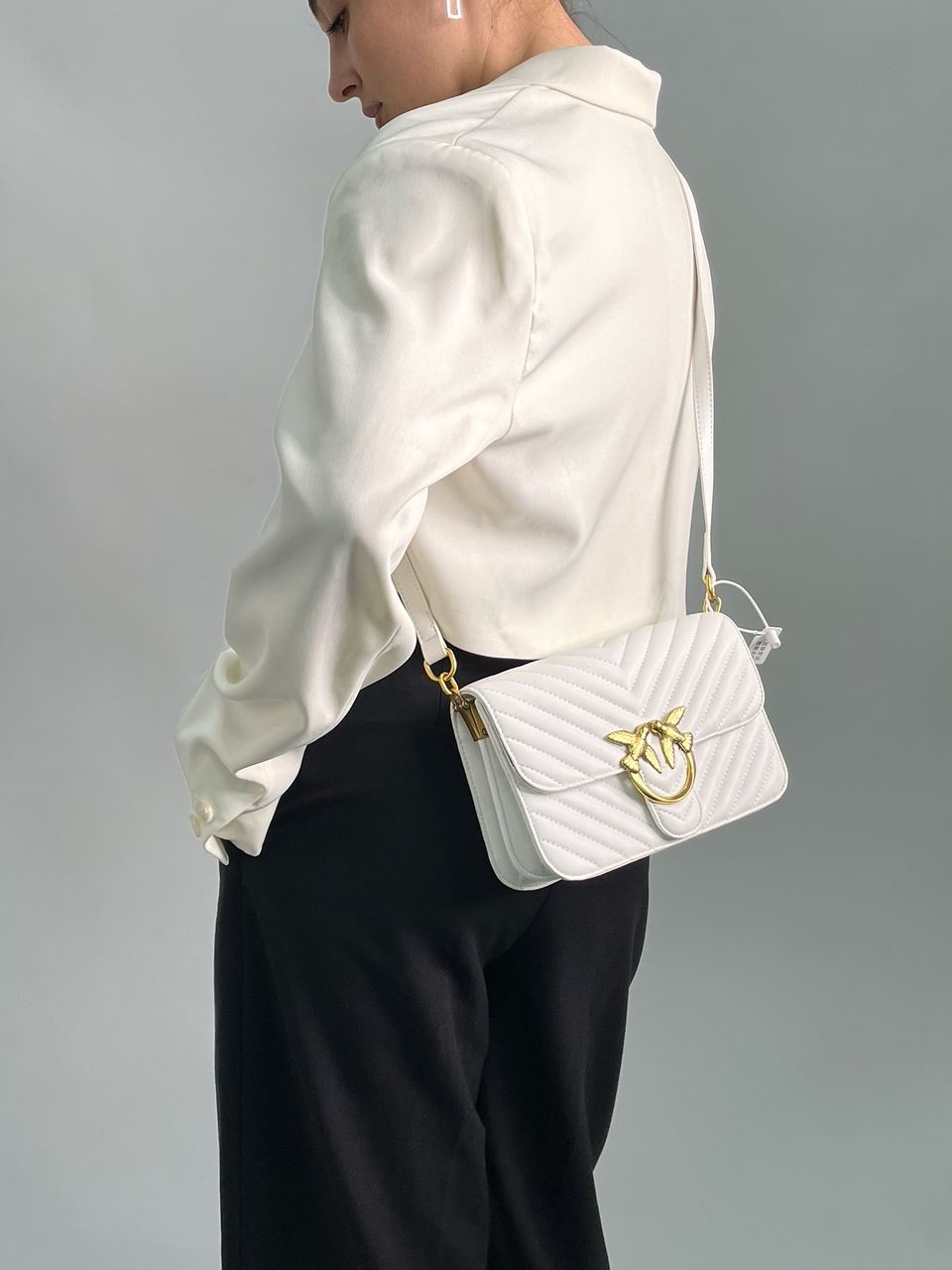 Pinko Classic Love Bag Bell Simply White - 7