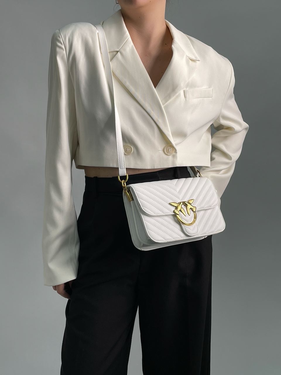 Pinko Classic Love Bag Bell Simply White - 9