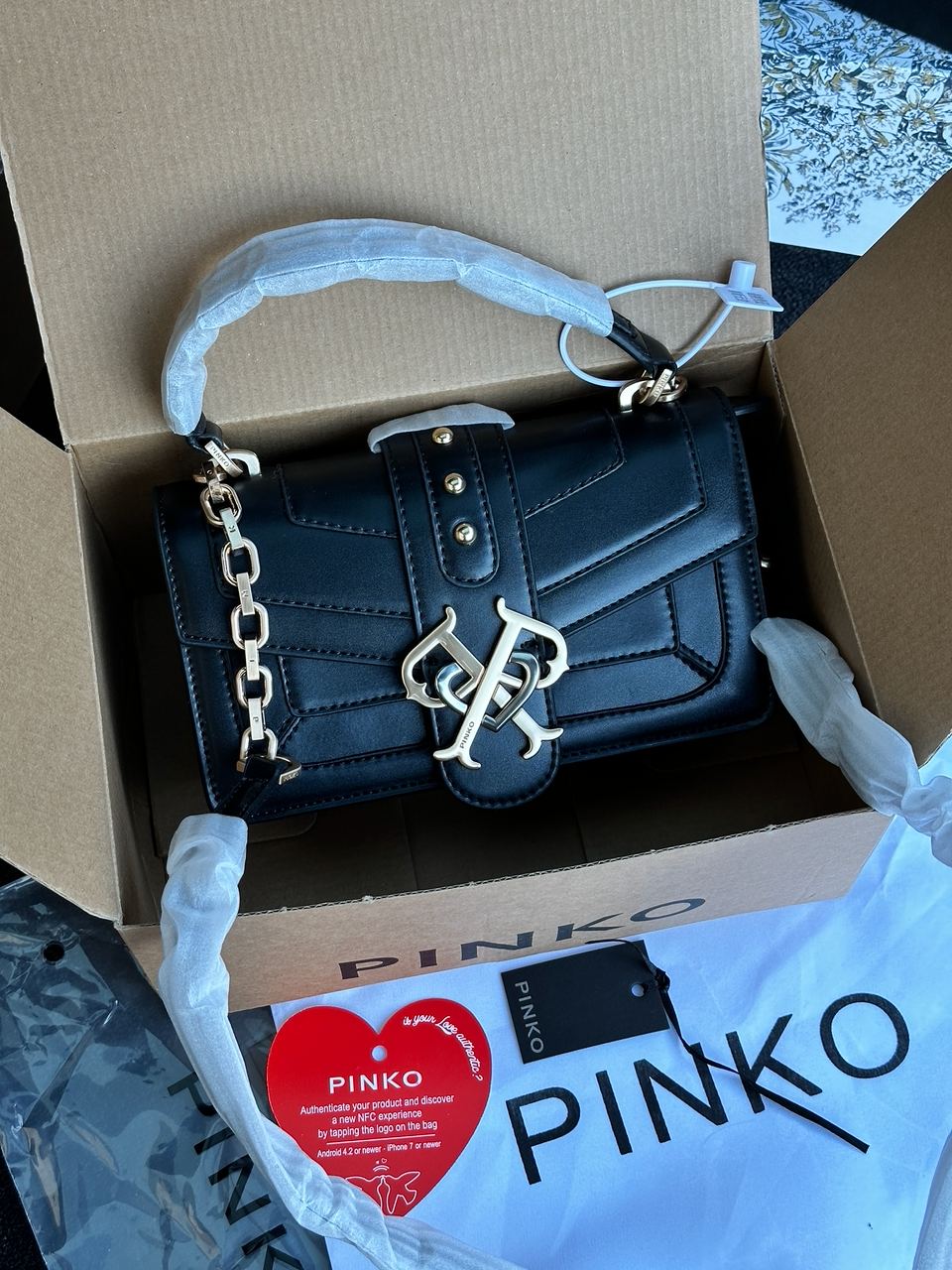 Pinko Double P Mini Evolution Simply Black - 2