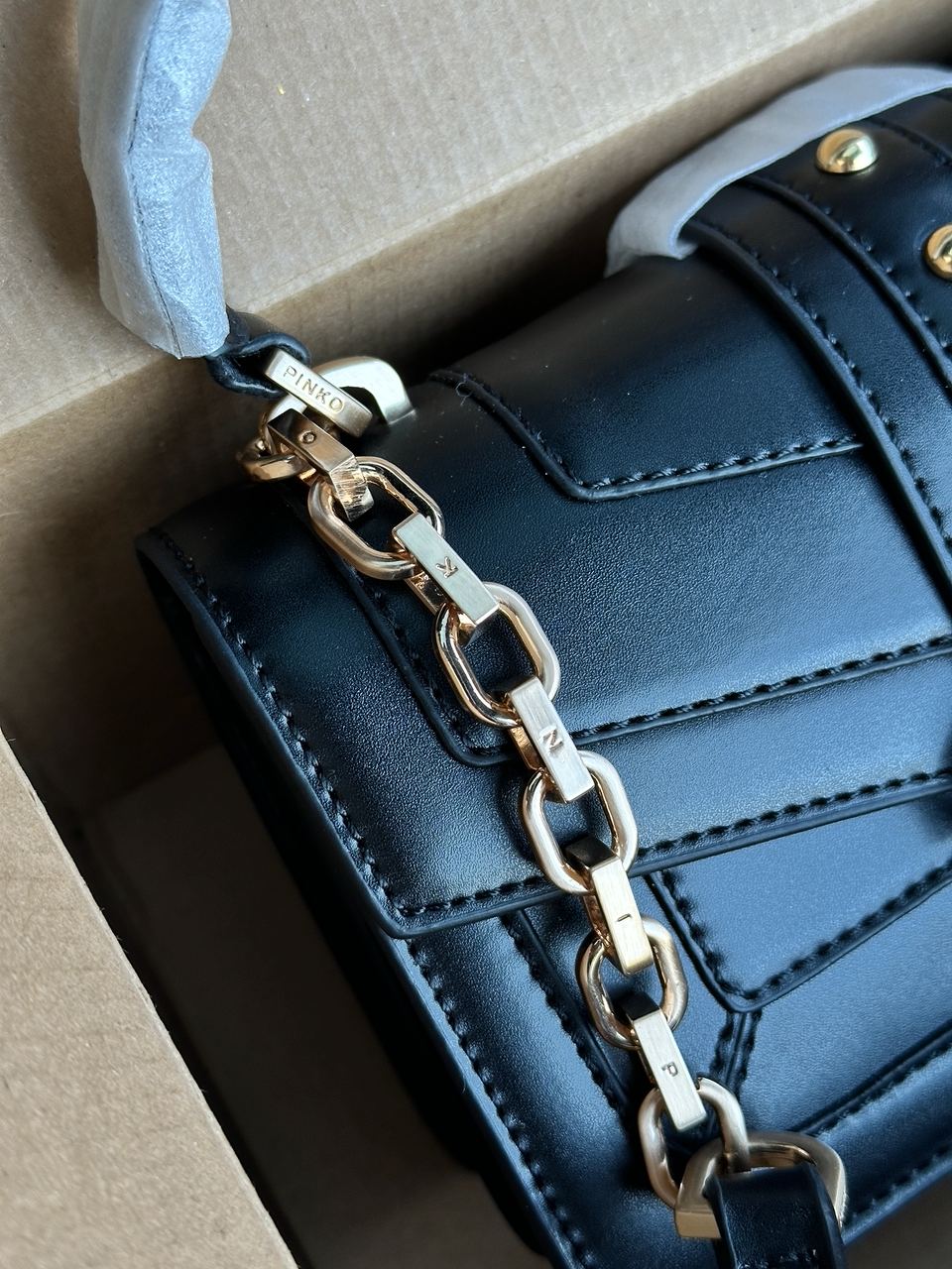 Pinko Double P Mini Evolution Simply Black - 5