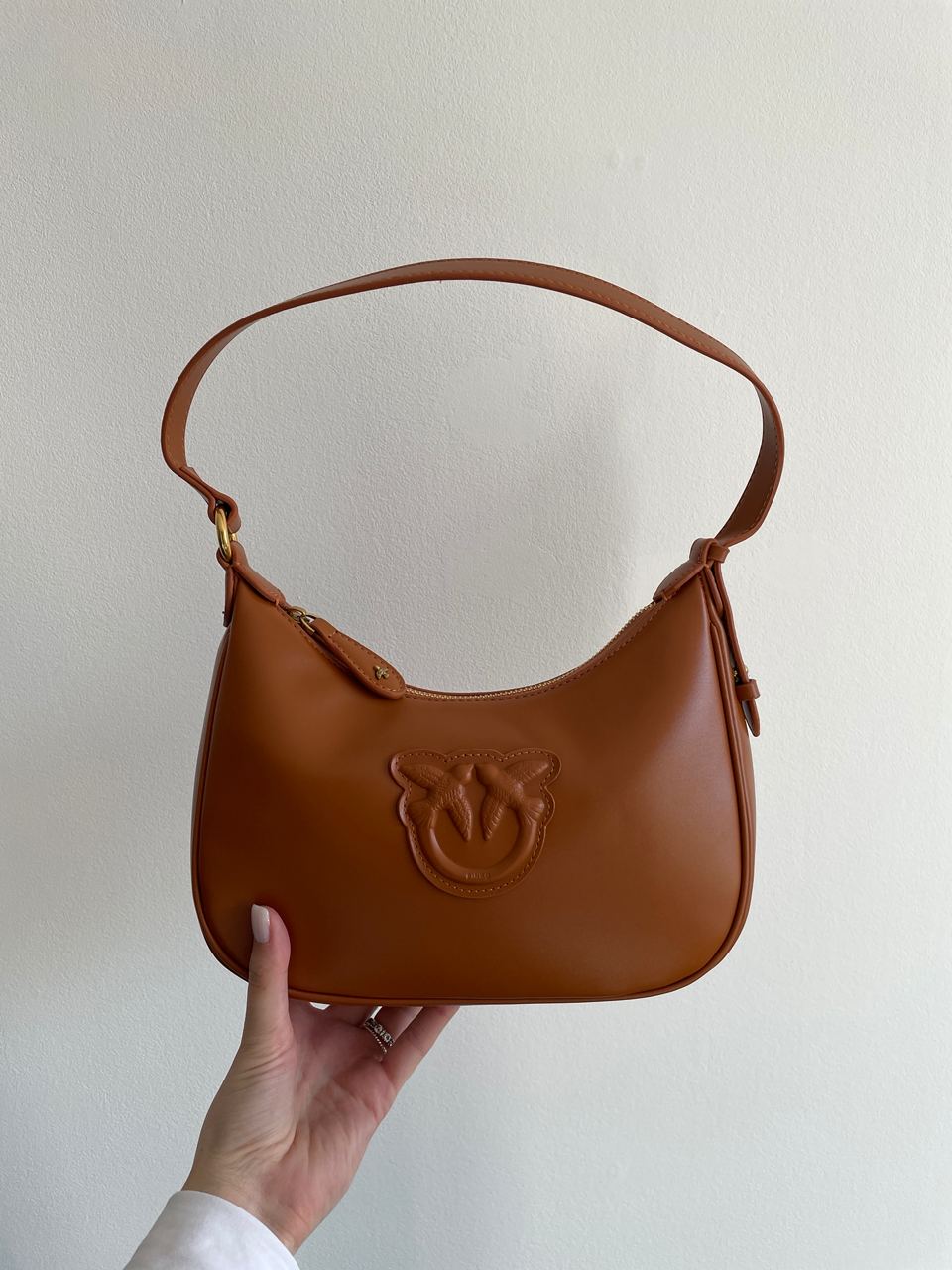 Pinko Half Moon Bag Simply Ginger With Leather Buckle - 10