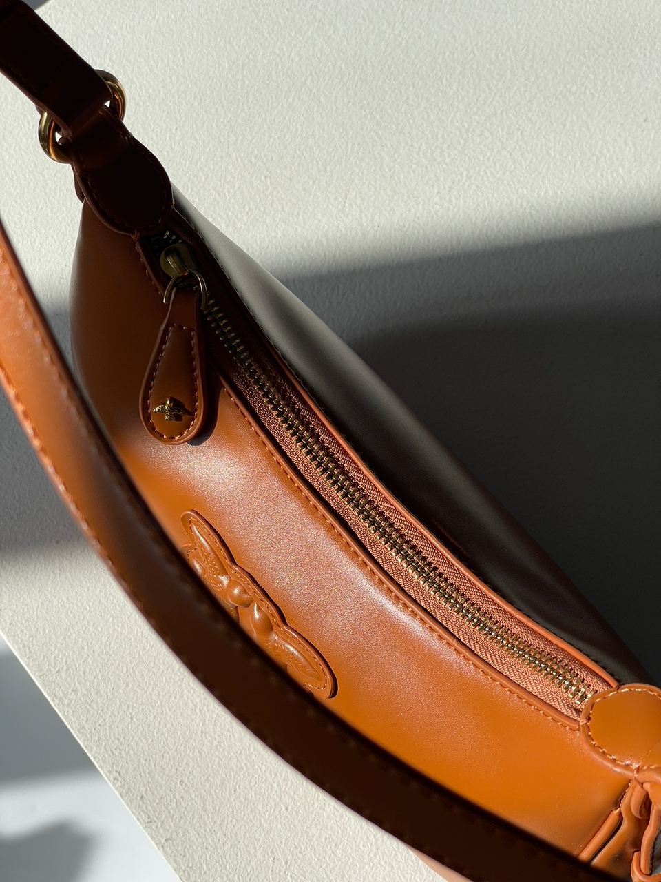 Pinko Half Moon Bag Simply Ginger With Leather Buckle - 19