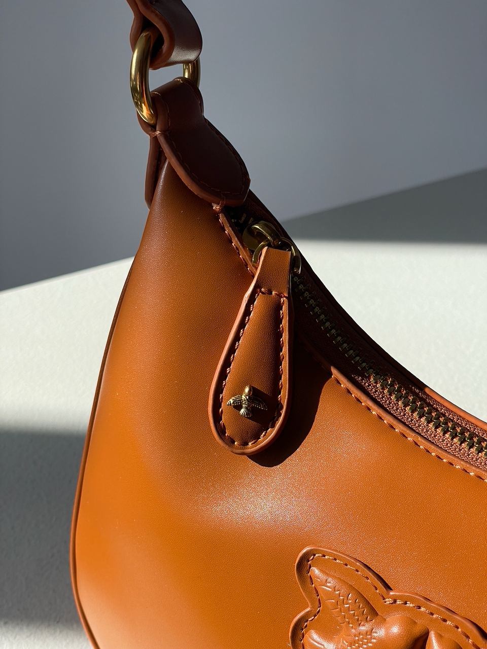 Pinko Half Moon Bag Simply Ginger With Leather Buckle - 20