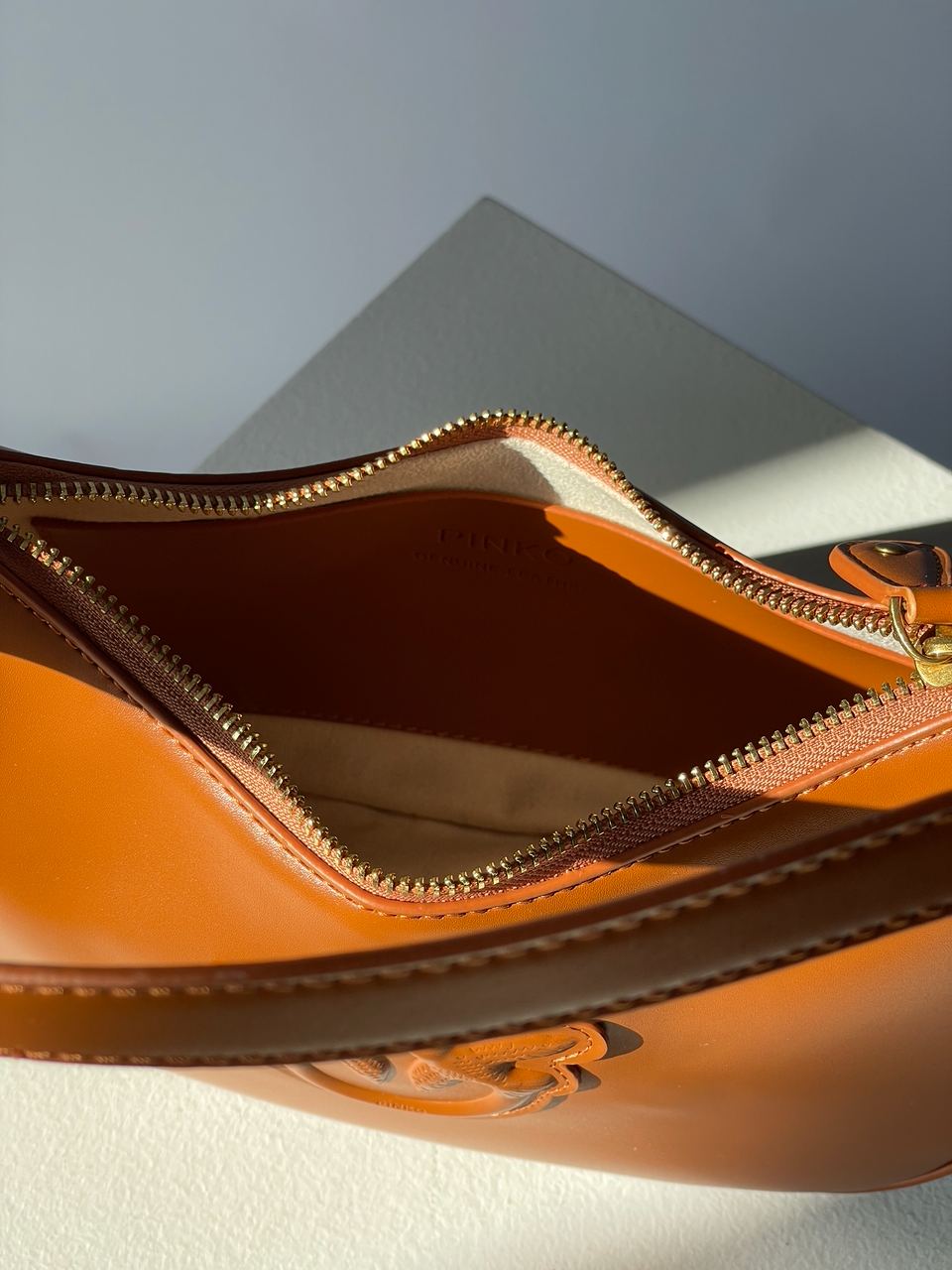 Pinko Half Moon Bag Simply Ginger With Leather Buckle - 23