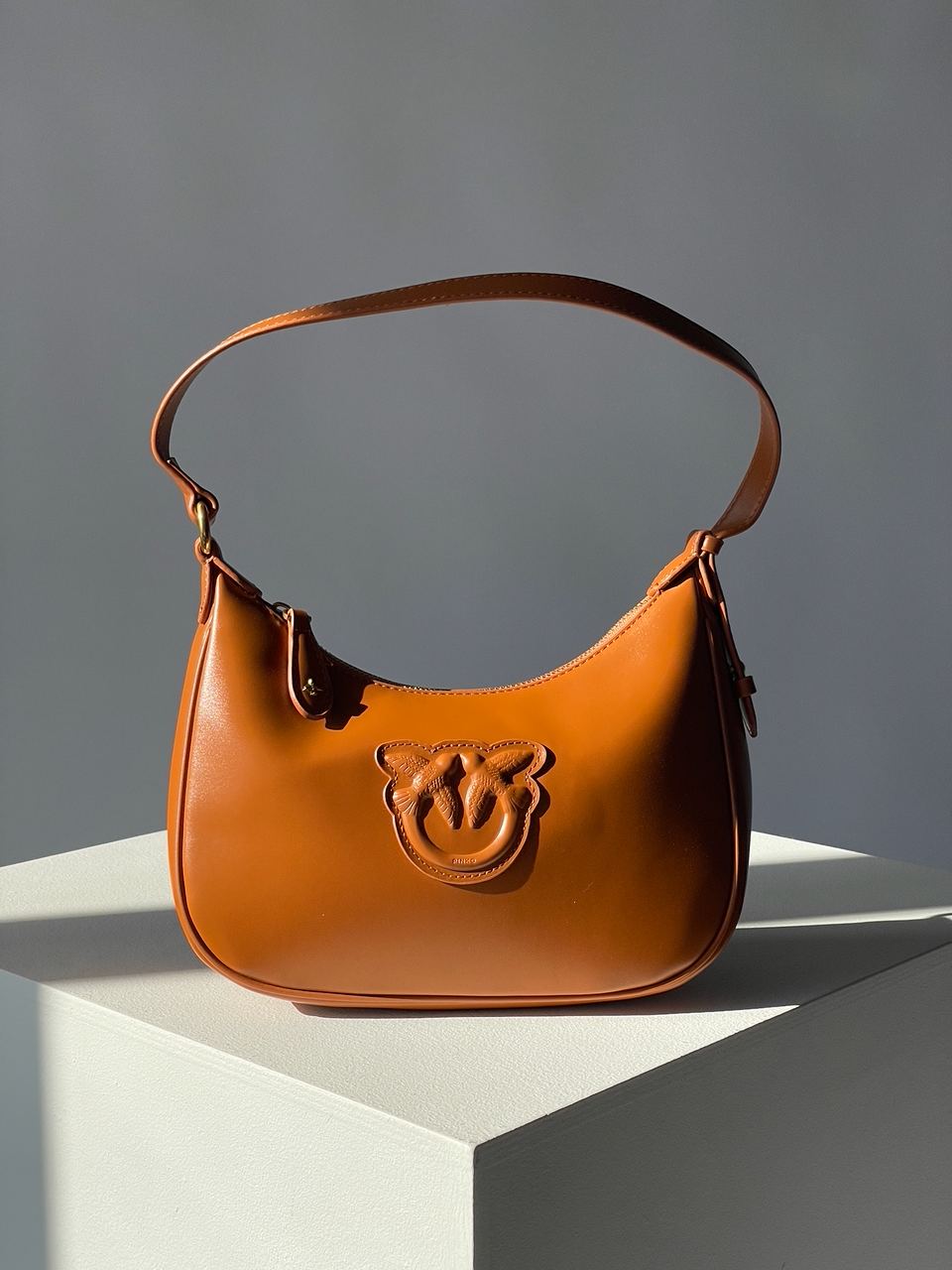 Pinko Half Moon Bag Simply Ginger With Leather Buckle - 3