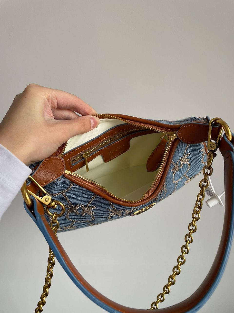 Pinko Half Moon Mini Denim - 14