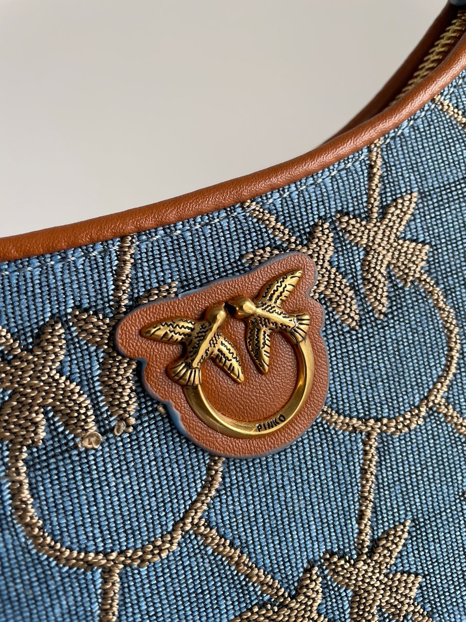 Pinko Half Moon Mini Denim - 9