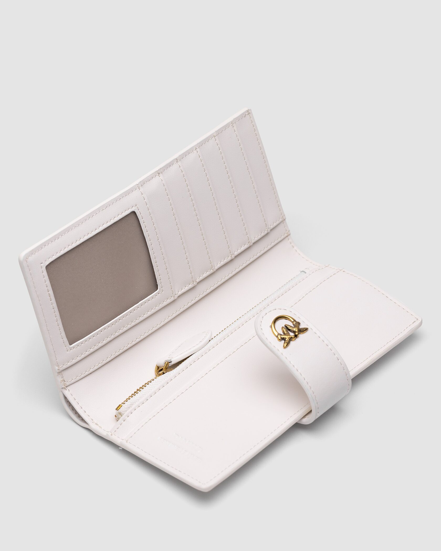 Pinko Leather Wallet White - 11