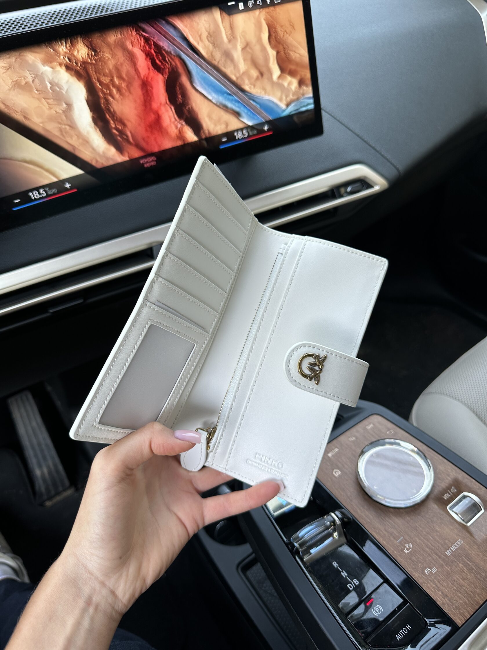 Pinko Leather Wallet White - 13