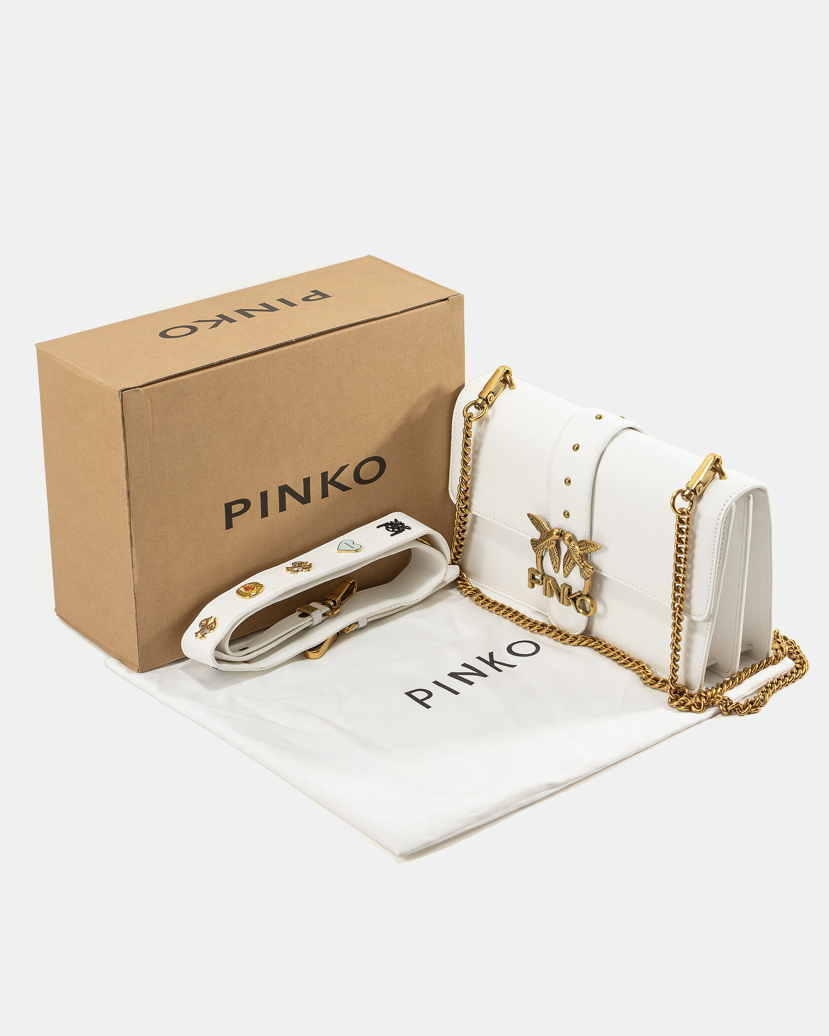 Pinko Love Classic Icon Simply White/Gold - 2