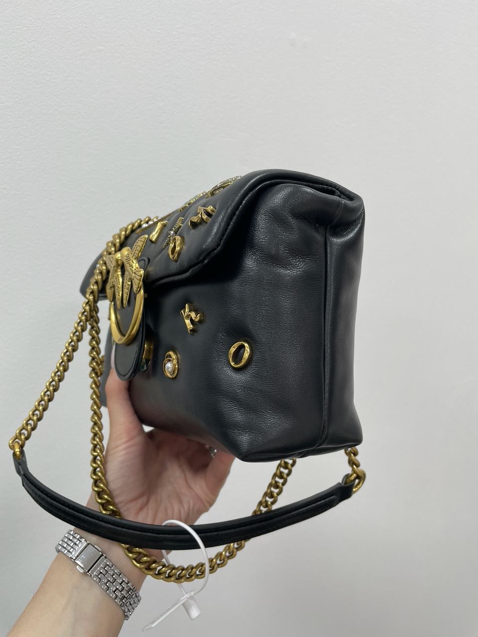 Pinko Love Mini Puff Black Summer Pins - 16